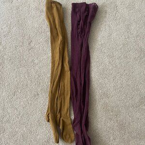 2 pairs of Jeune tights for girls
